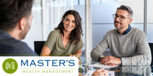 Couple discussing what are wealth advisors with a professional.
