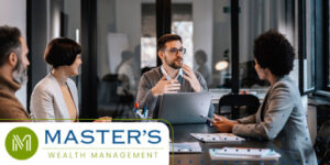 Investors discuss maximizing tax advantaged accounts at a conference table